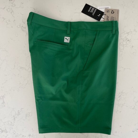 Puma Dealer Elevated Style 8" 100% Poly Golf Shorts 50+ UPF Vine Green Sz 40 NWT - Picture 13 of 13